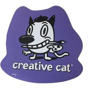 Cranium Hullabaloo Childrens Game Creative Cat Purple Foot Mat Floor Pad 2004